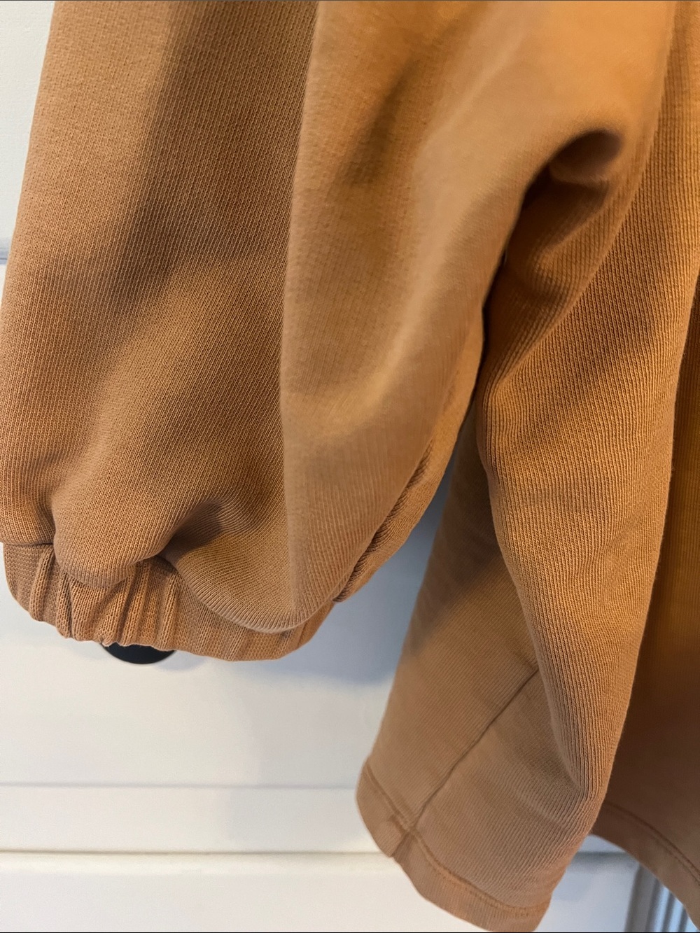 Roller Rabbit Mustard Brown Ruffle Sleeve Sweatshirt - Picture 5 of 7